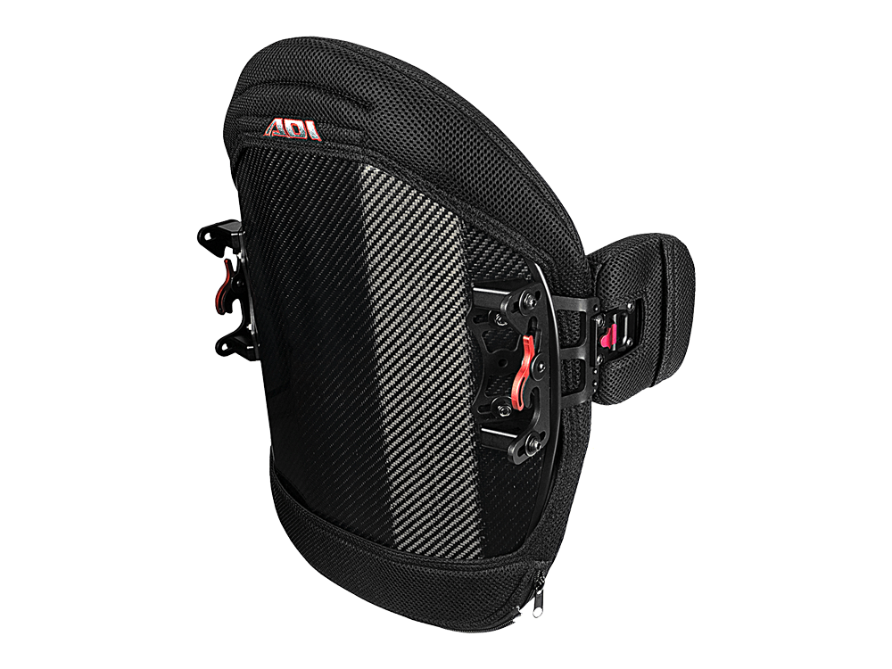 Carbon Fiber Back with Air Mesh Cover and Swing Away Lateral Solution