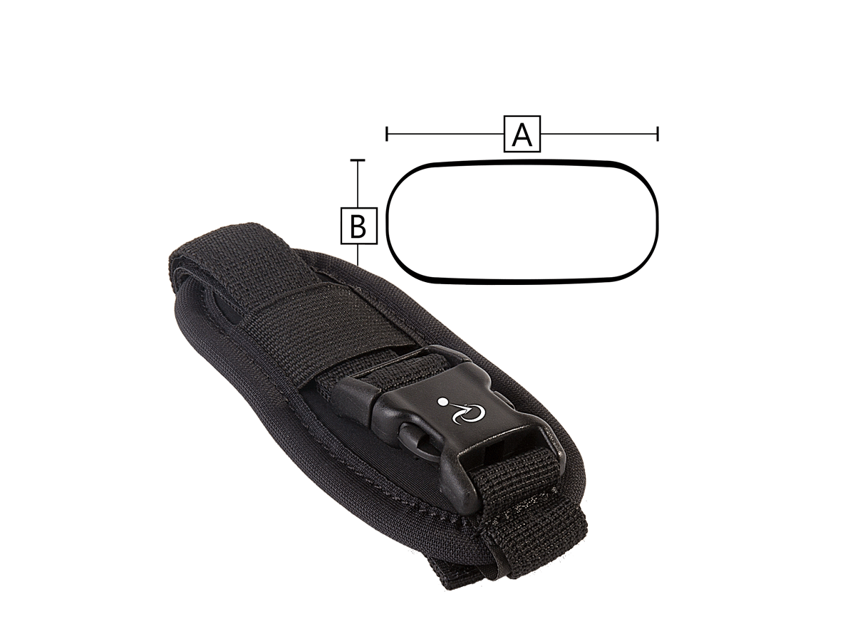 Toe Strap Diagram A (Width) x B (Depth)