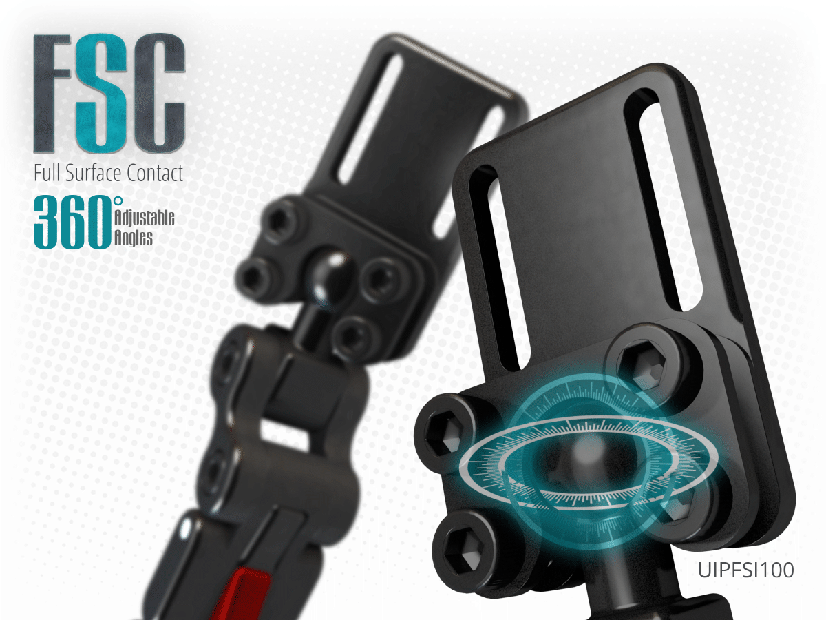 The FSC pad mount allows for more perfect fit to the user unique posture