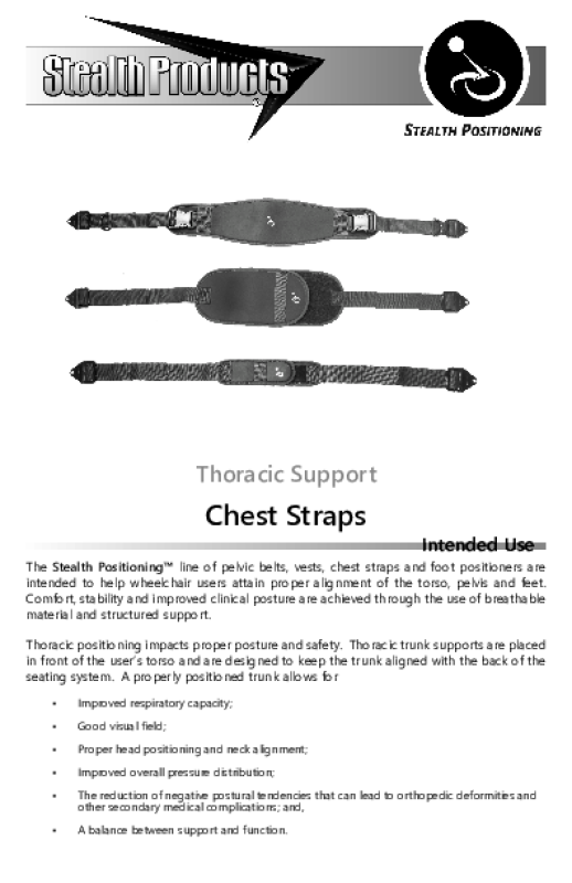 STEALTH POSITIONING CHEST STRAP